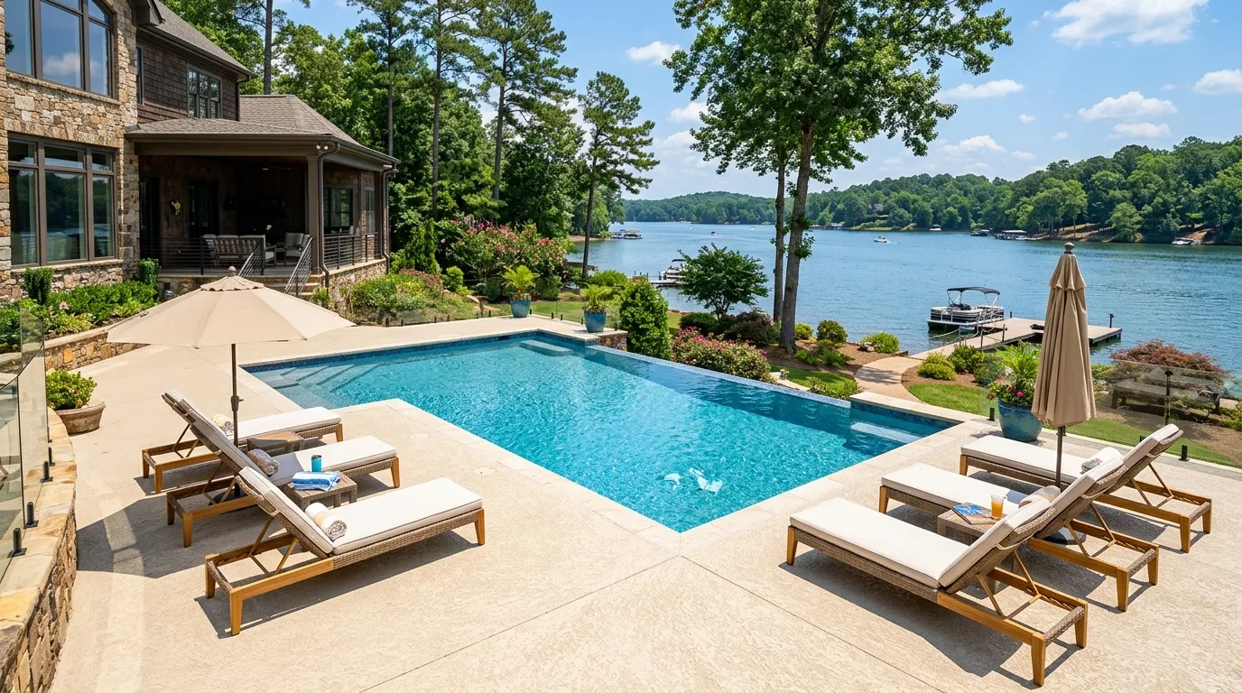 Concrete Pool Decks in Roswell, GA: Design, Cost & Permits